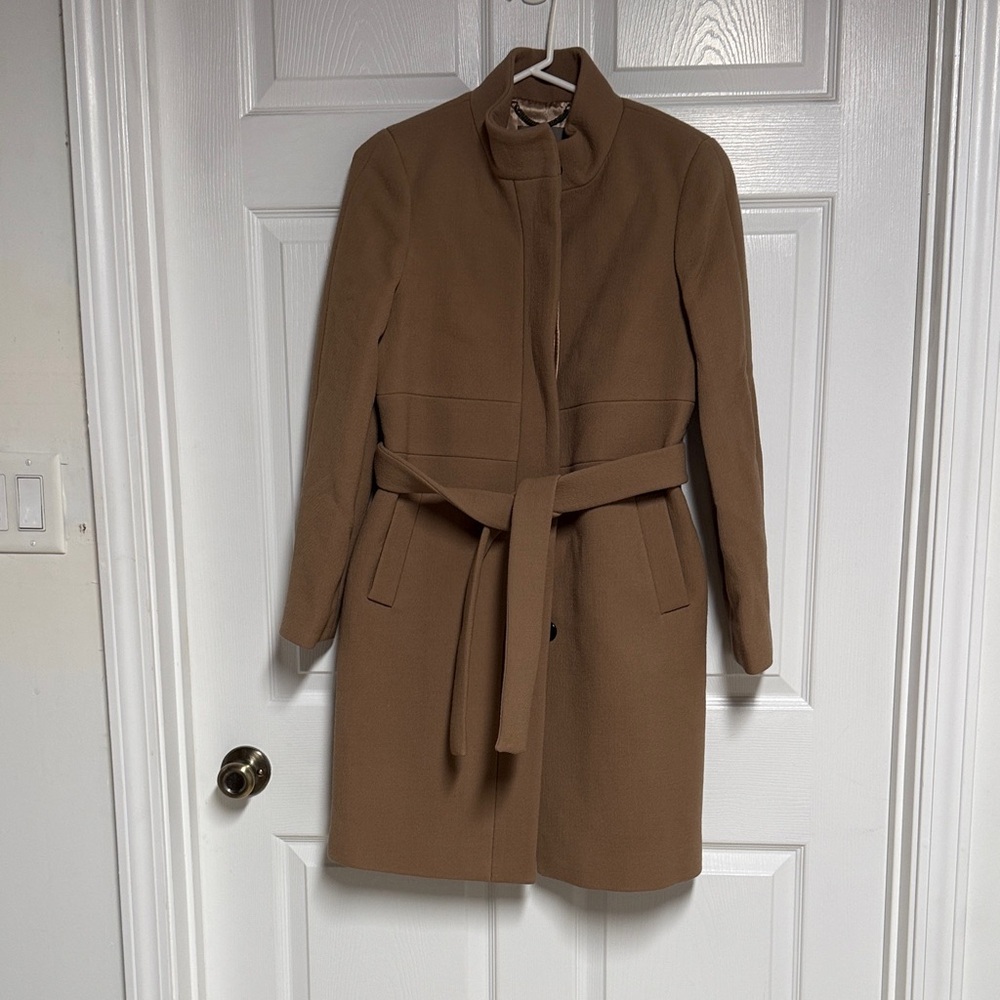 J. Crew Camel Belted Trench Coat